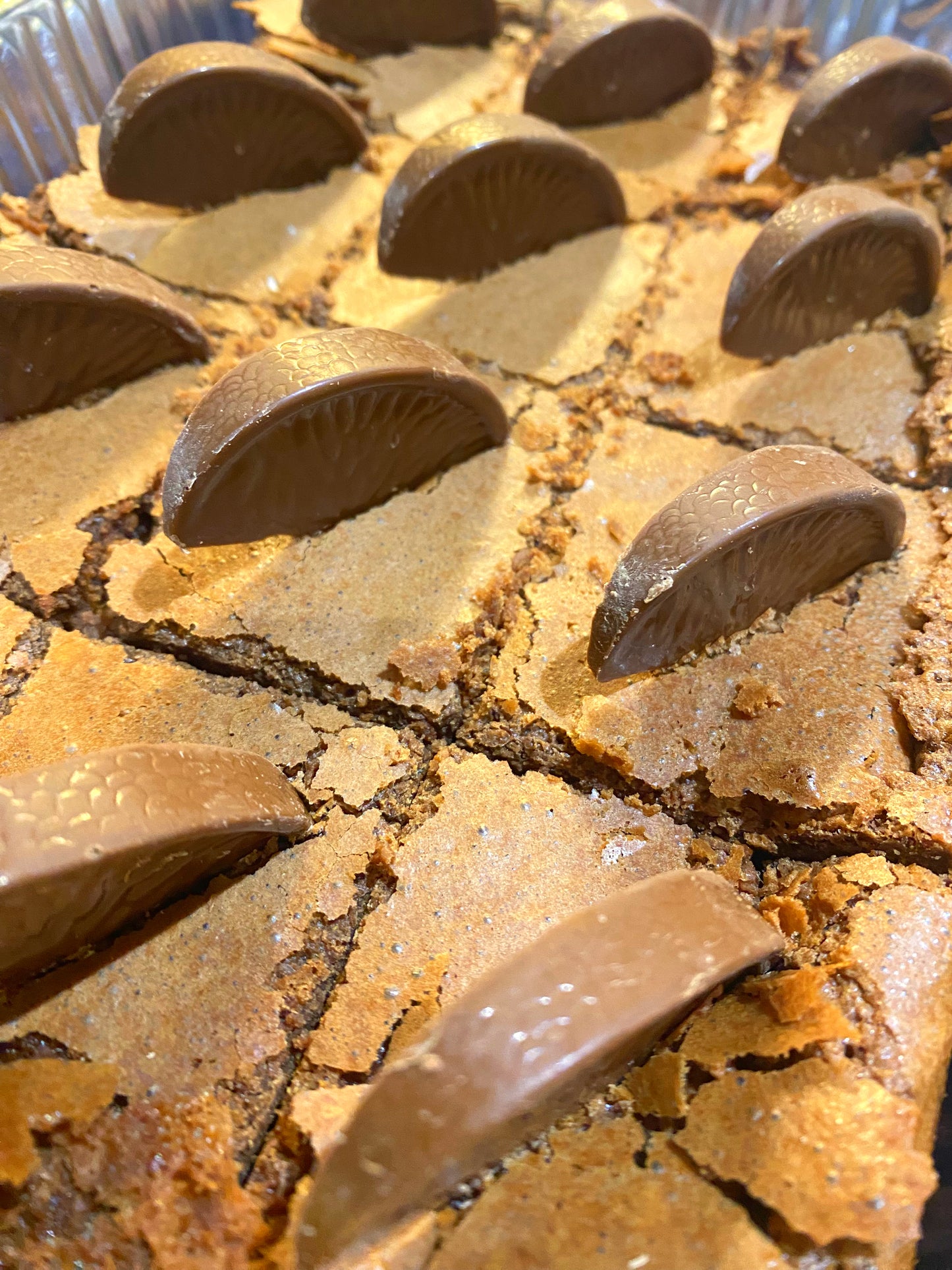 Slab of Terry's Chocolate Orange Brownies